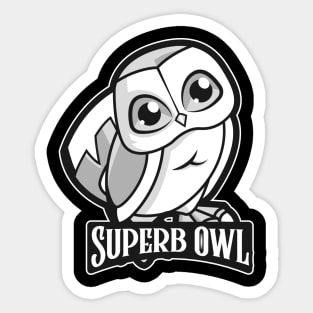 Cute Superb Owl Sticker